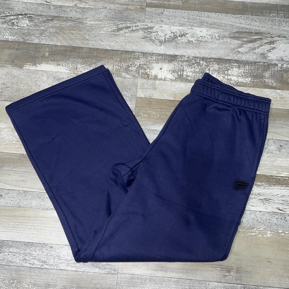 NWT Fabletics Women's Cozy Fleece Wide Leg Sweatpant Navy Size L - Picture 3 of 8